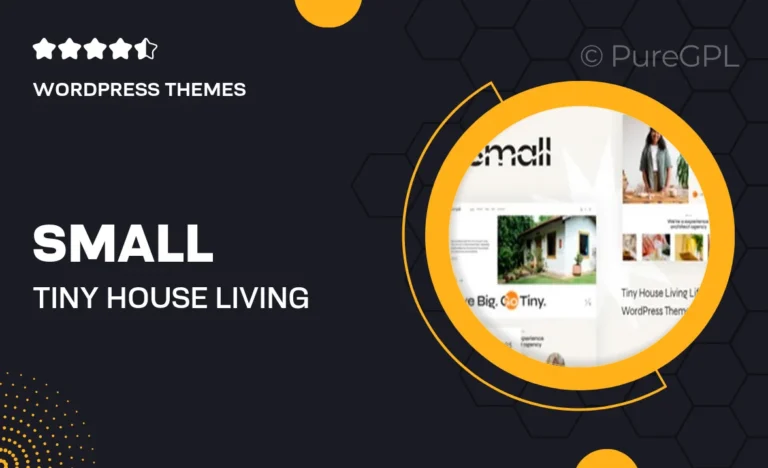 small tiny house living lifestyle wordpress theme