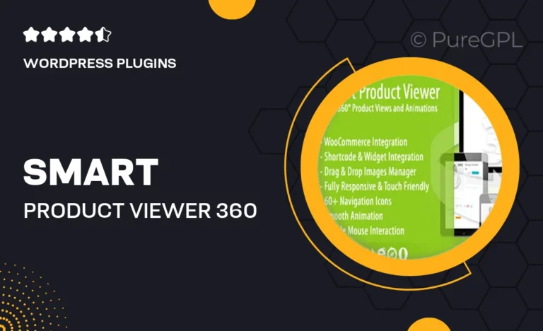 smart product viewer 360 animation plugin