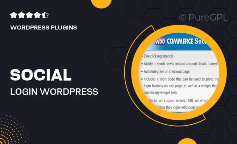 Social Login – WordPress / WooCommerce Plugin