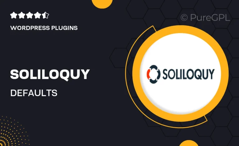 Soliloquy | Defaults