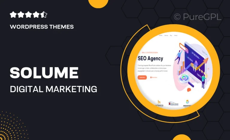 Solume – Digital Marketing WordPress Theme