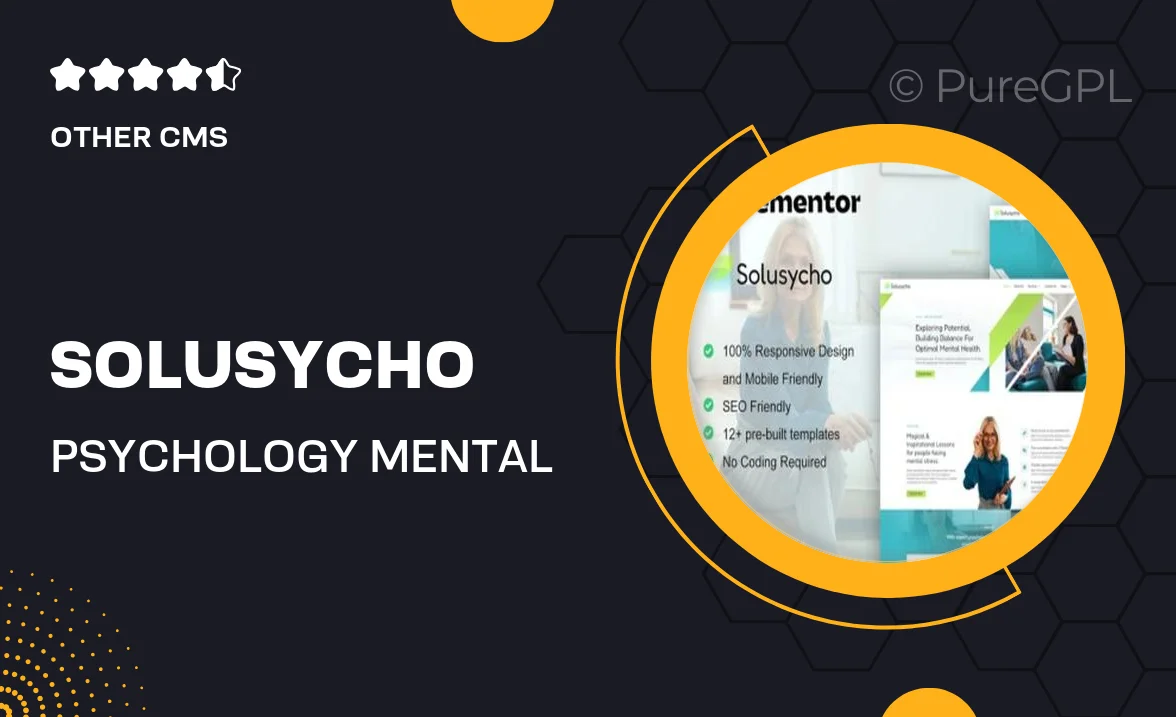 Solusycho – Psychology & Mental Health Elementor Template Kit