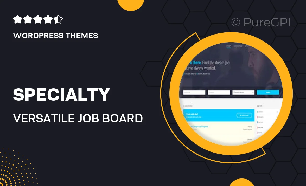 Specialty – Versatile Job Board WordPress Theme