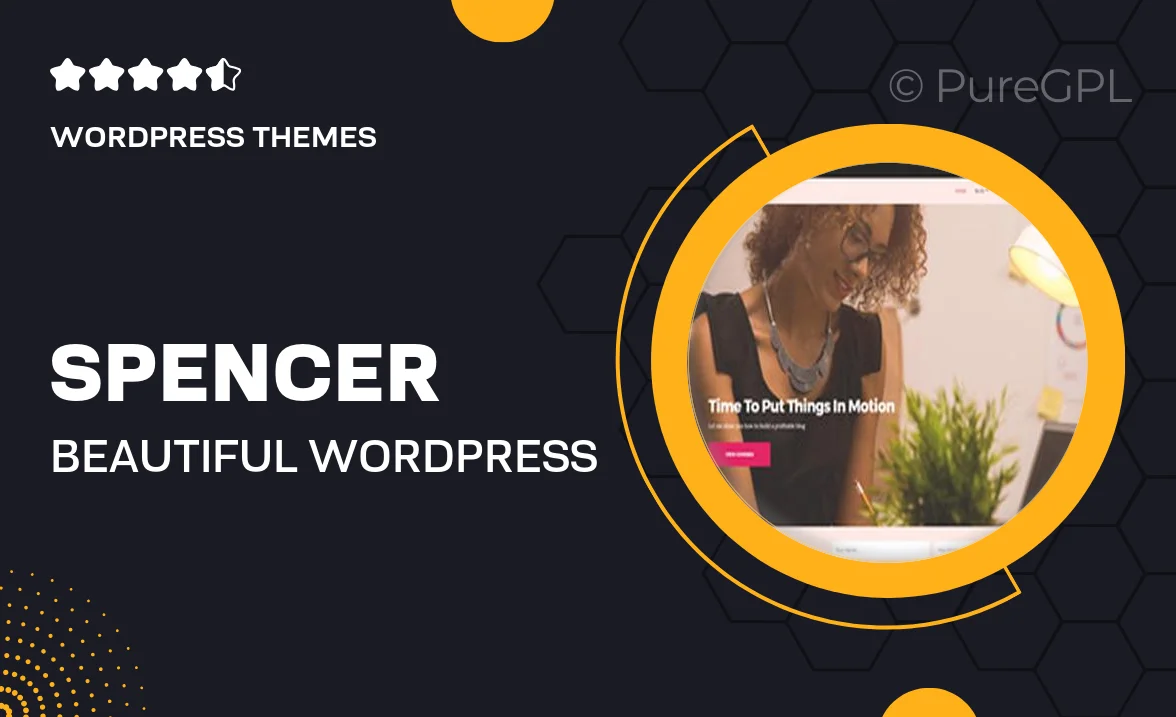 Spencer – Beautiful WordPress Theme for Entrepreneurs and Bloggers