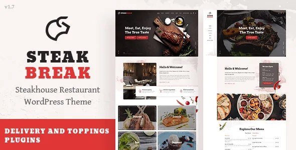 steakbreak meat restaurant wordpress theme 1
