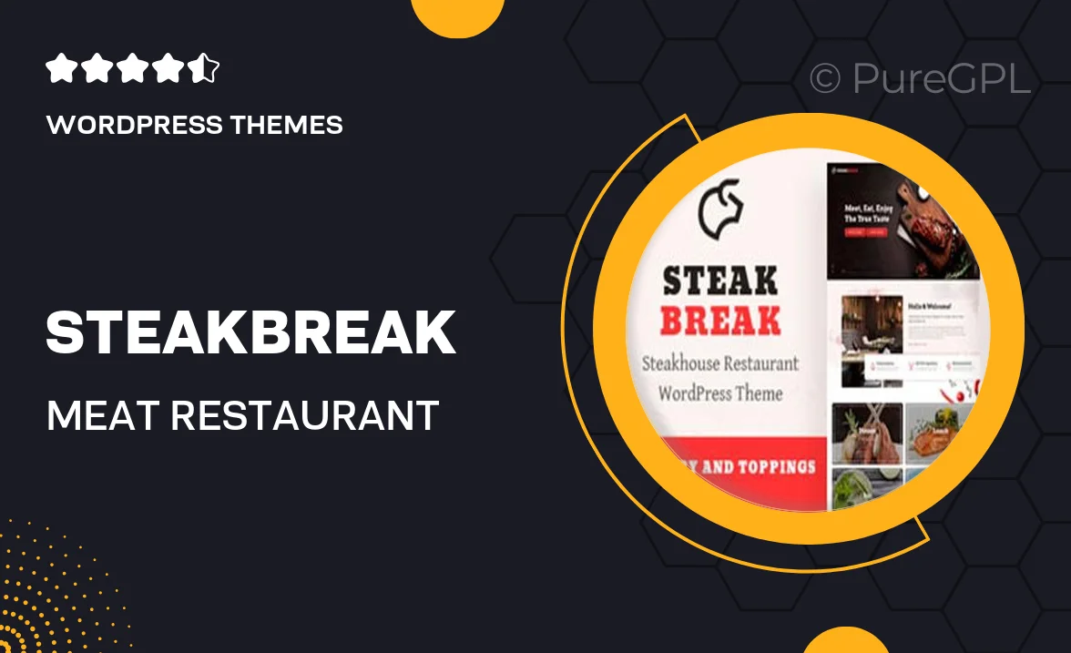 SteakBreak – Meat Restaurant WordPress Theme