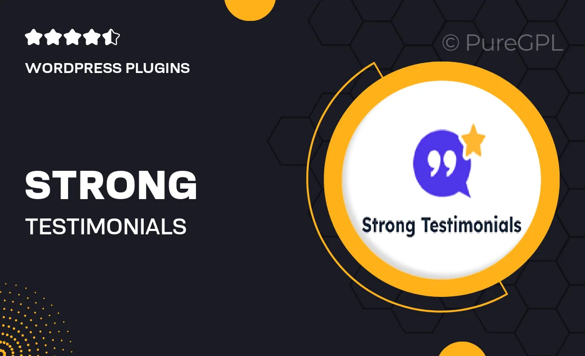 Strong testimonials | Filters