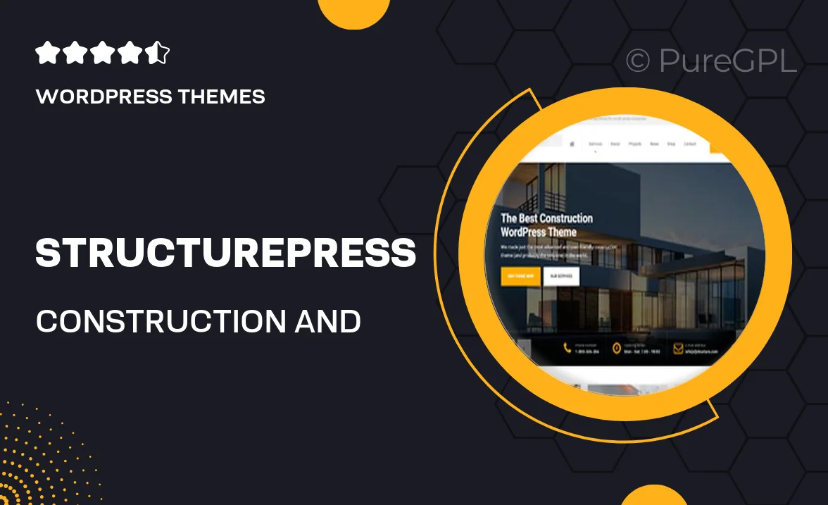StructurePress – Construction and Renovation WordPress Theme