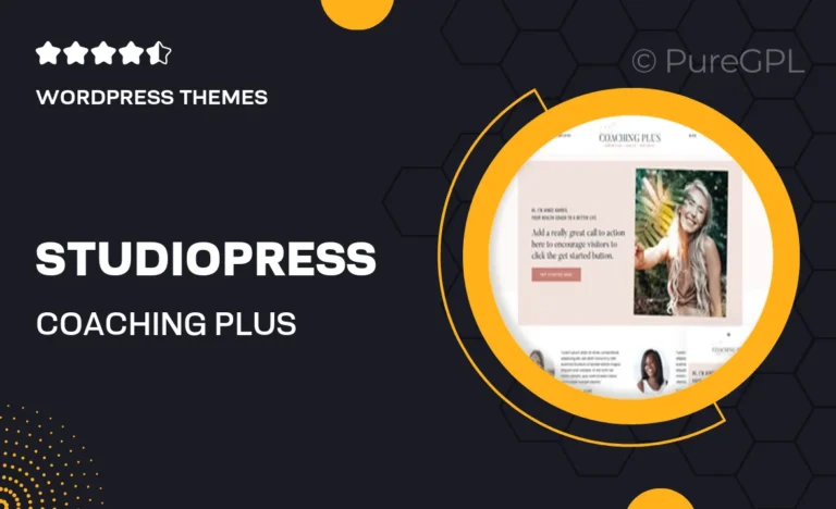 studiopress coaching plus