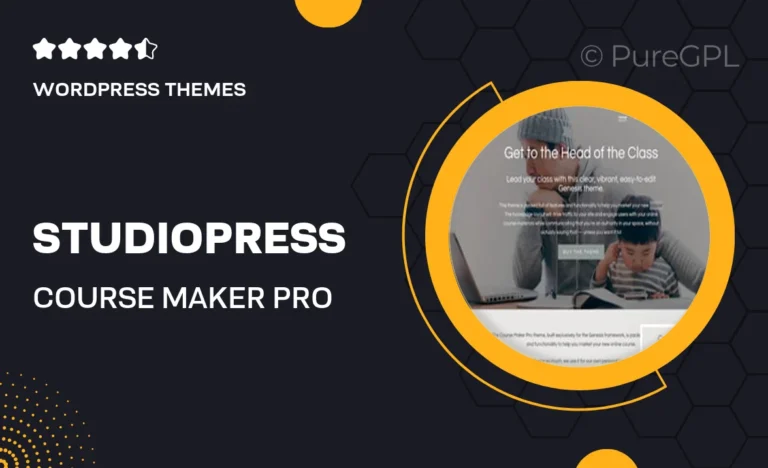 studiopress course maker pro