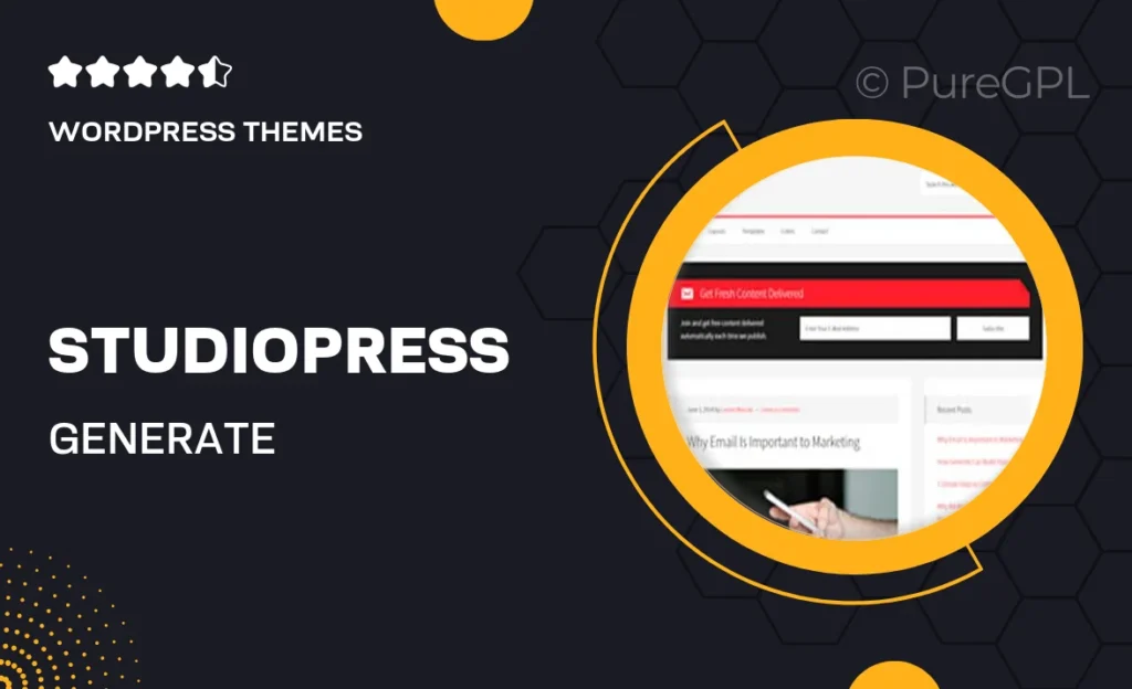 Studiopress | Generate