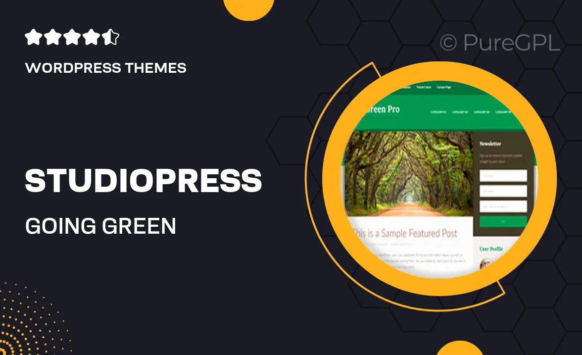 Studiopress | Going green