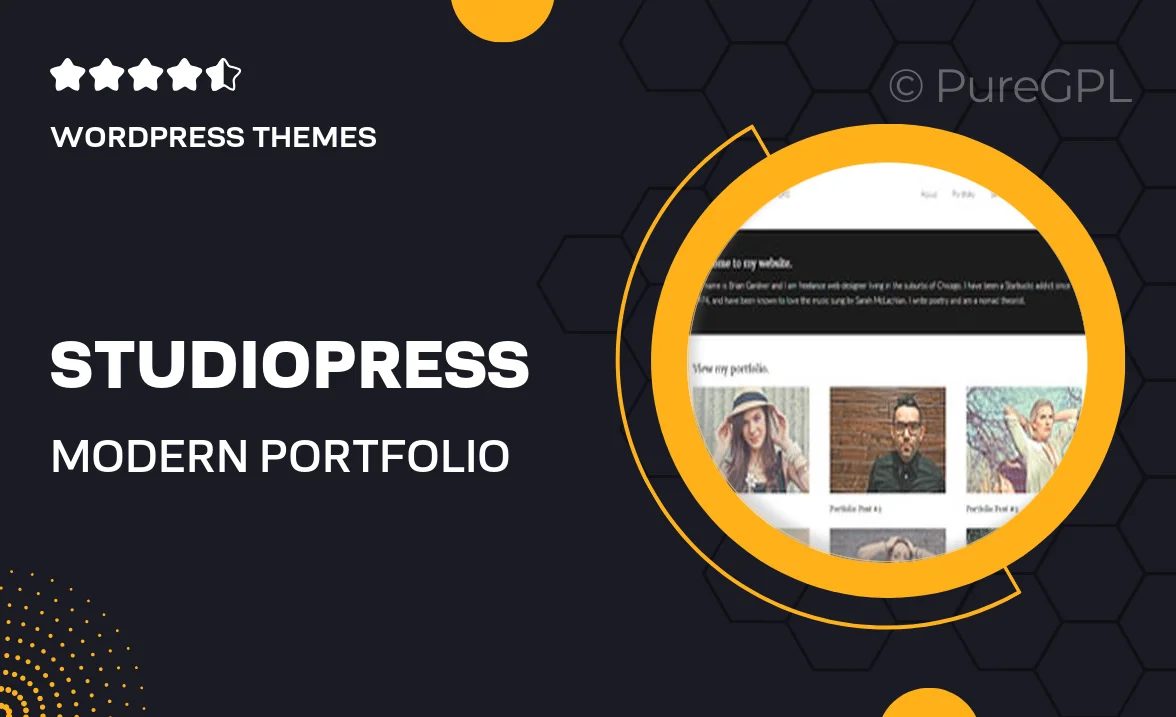 Studiopress | Modern Portfolio