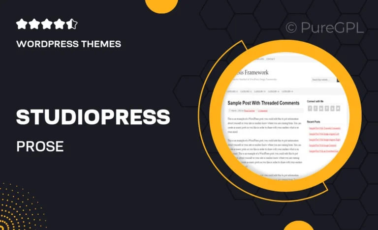 studiopress prose