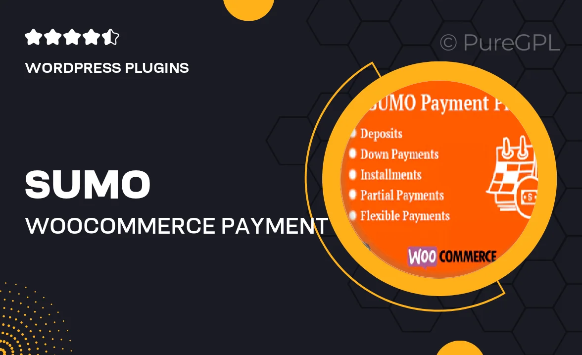 SUMO WooCommerce Payment Plans – Deposits, Down Payments, Installments, Variable Payments etc