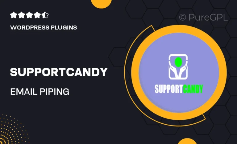 supportcandy email piping