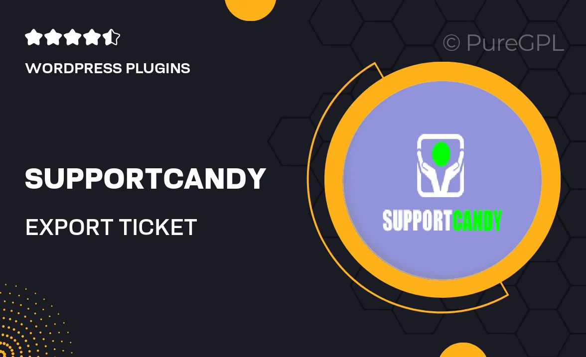 Supportcandy | Export Ticket