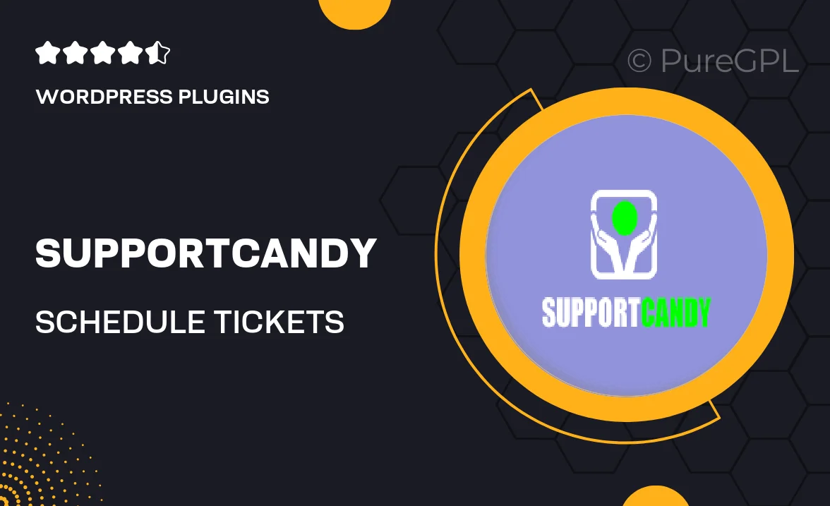 Supportcandy | Schedule Tickets