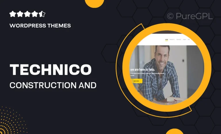technico construction and building companies wordpress theme