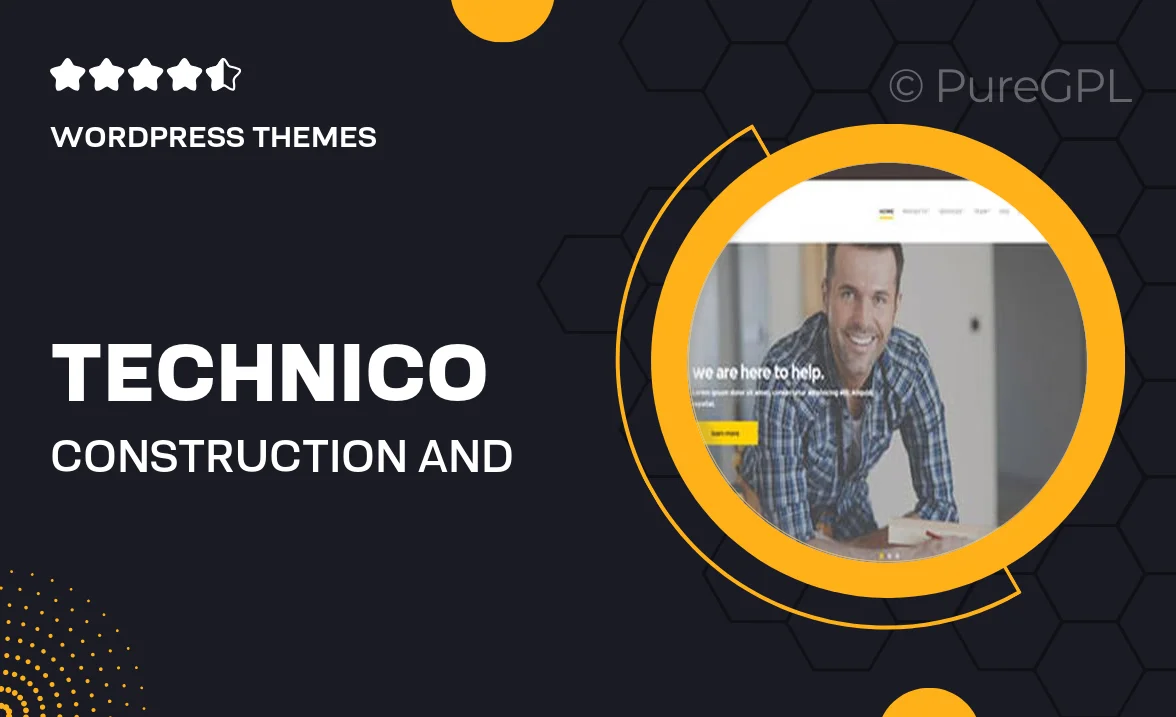 Technico – Construction and Building Companies WordPress Theme
