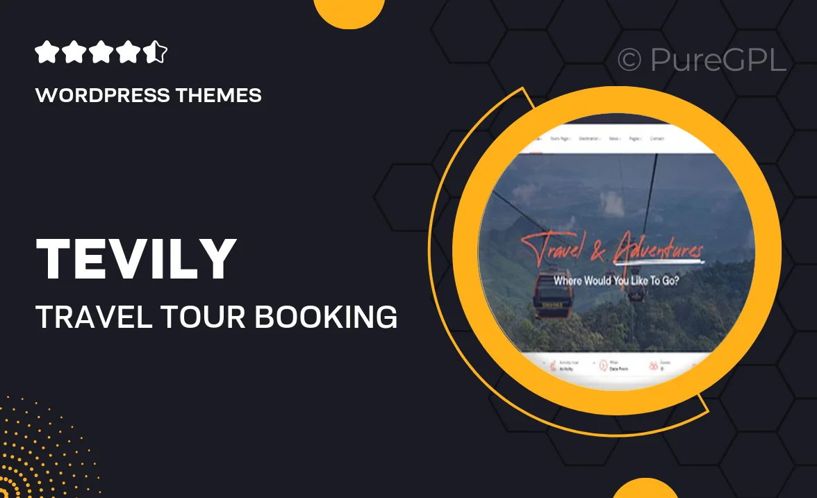 Tevily – Travel & Tour Booking WordPress Theme