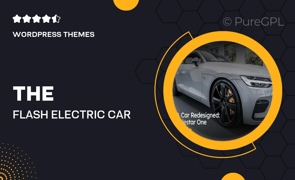 The Flash – Electric Car Supplier & Charging Station WordPress Theme
