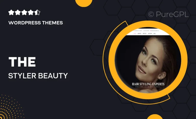 the styler beauty health wordpress theme