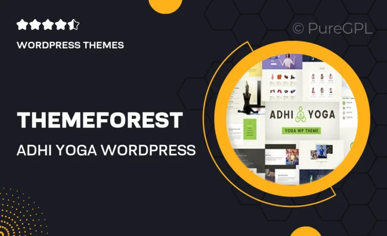 themeforest adhi yoga wordpress theme
