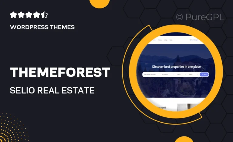 Themeforest | Selio – Real Estate Directory