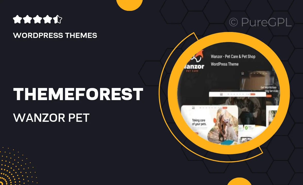 Themeforest | Wanzor – Pet WordPress Theme