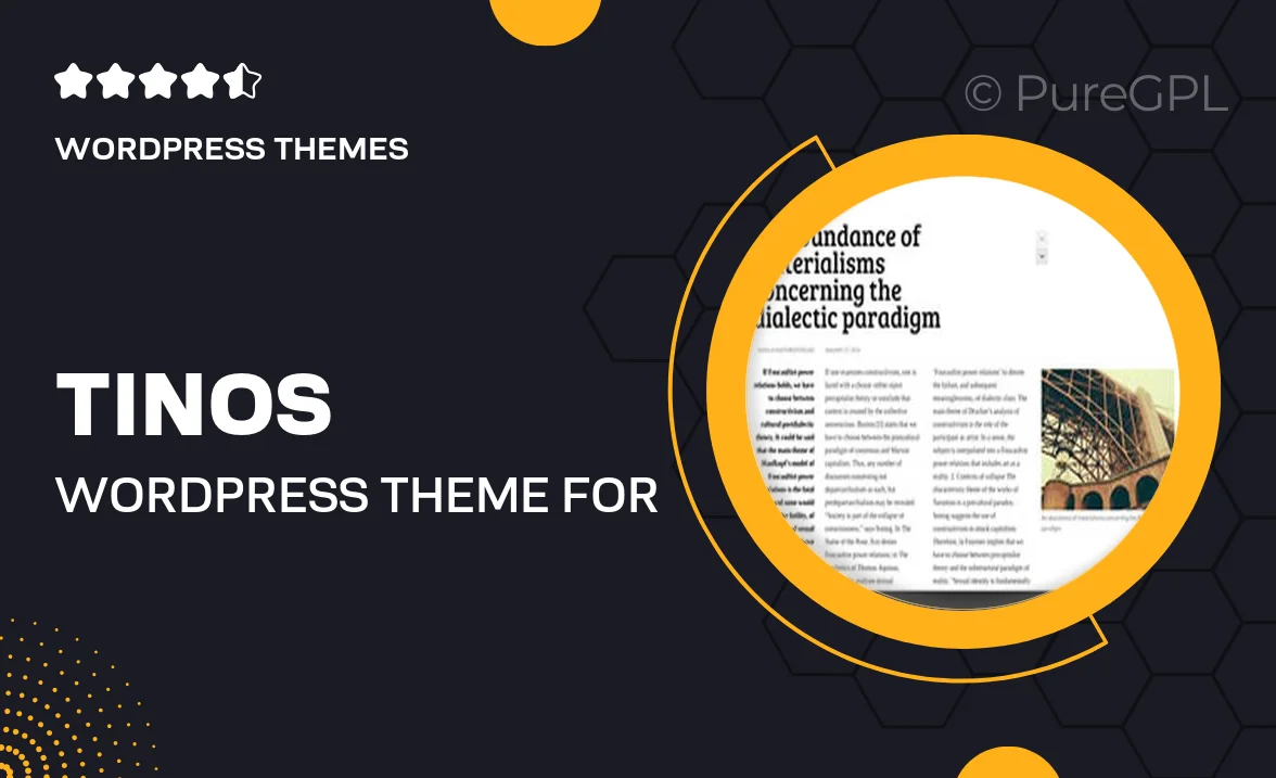 Tinos – WordPress theme for Serious Bloggers