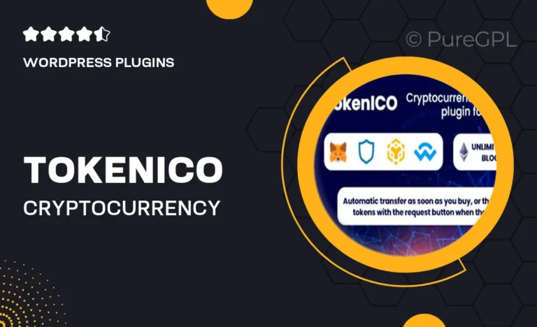 tokenico cryptocurrency presale ico ido plugin for wordpress
