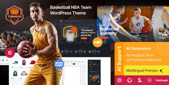 tornados basketball nba team wordpress theme 1