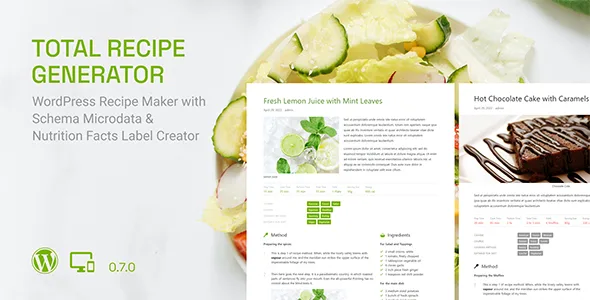 total recipe generator wordpress recipe maker with schema and nutrition facts gutenberg block