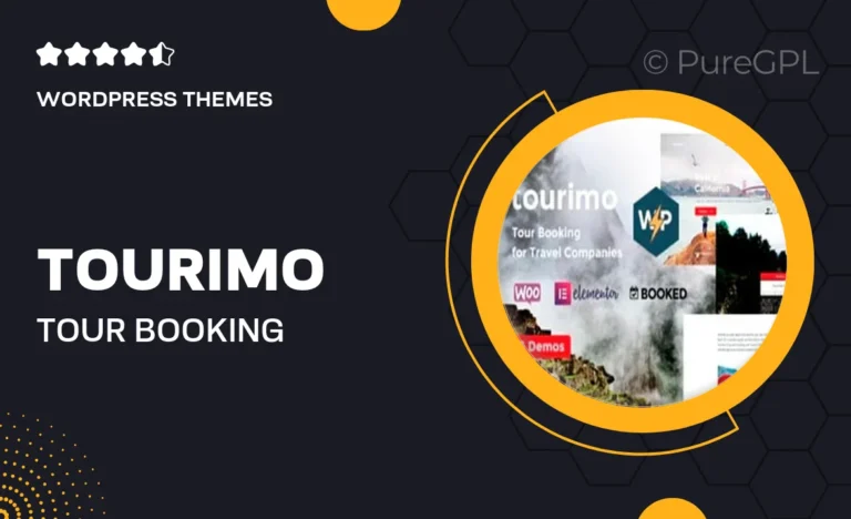 tourimo tour booking wordpress theme