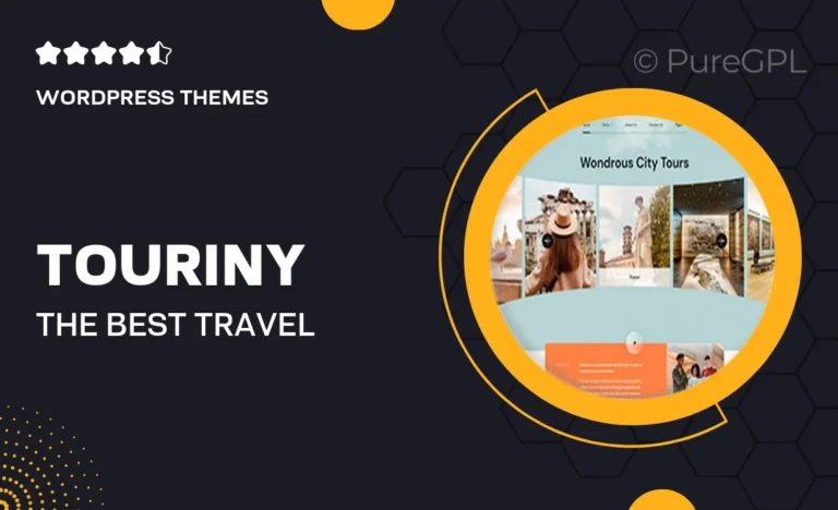 touriny the best travel agency wordpress theme for your website
