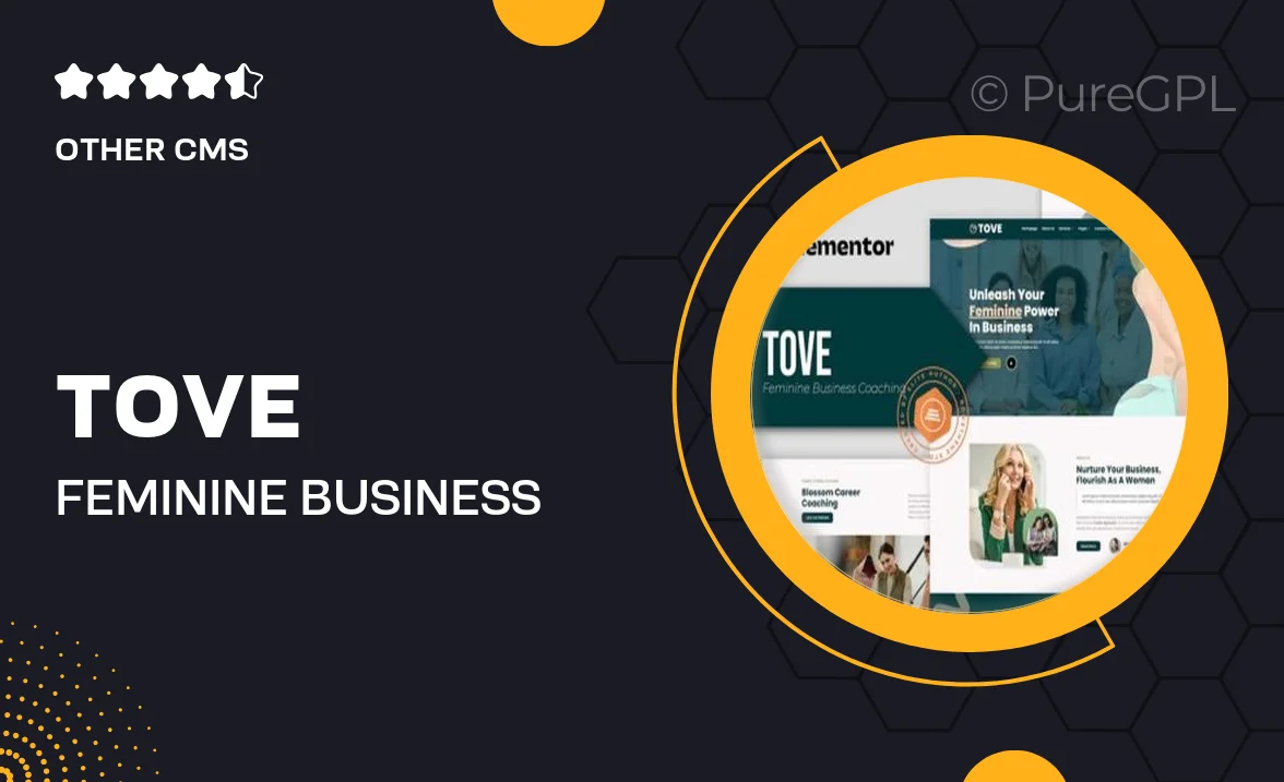 Tove – Feminine Business Coaching Elementor Template Kit