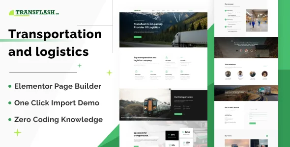 transflash transportation and logistics wordpress theme 1