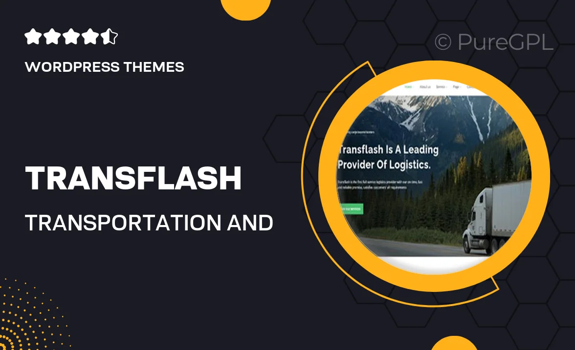 Transflash – Transportation and Logistics WordPress Theme