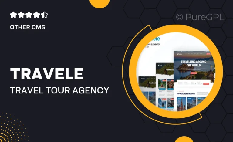 travele travel tour agency elementor template kit