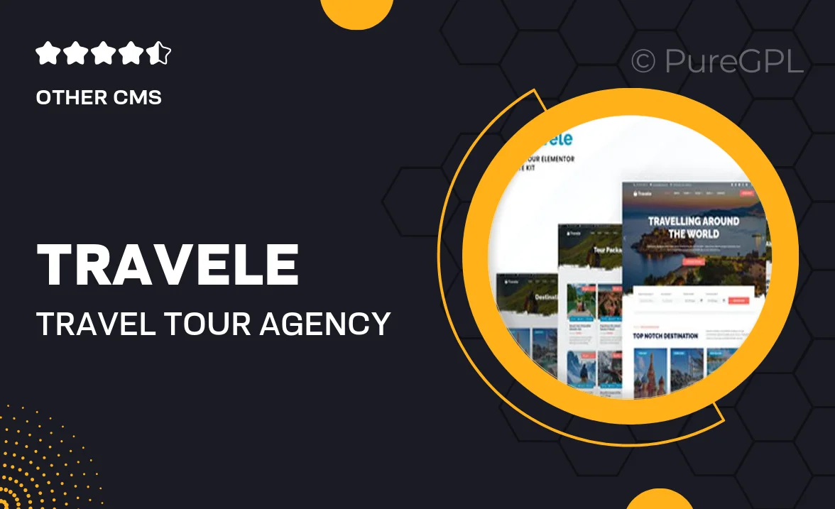 Travele – Travel & Tour Agency Elementor Template Kit