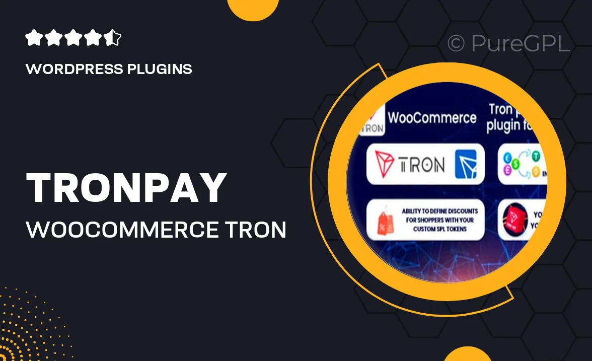 TronPay WooCommerce – Tron payments gateway plugin