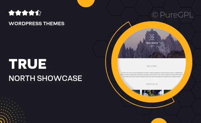 true north showcase portfolio theme
