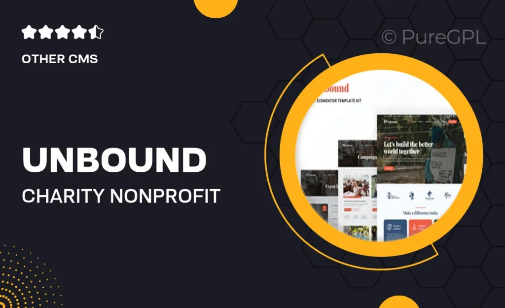 Unbound – Charity & Nonprofit Elementor Template Kit 3 Unbound – Charity & Nonprofit Elementor Template Kit