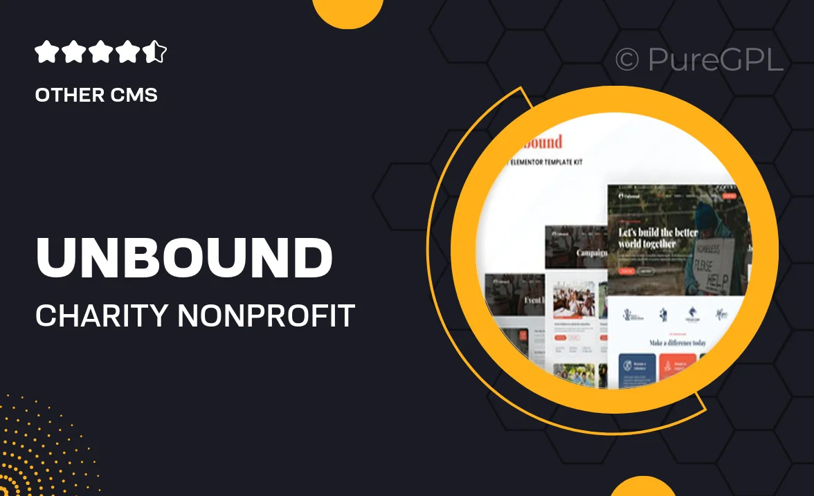 Unbound – Charity & Nonprofit Elementor Template Kit