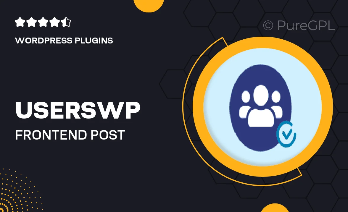 Userswp | Frontend Post
