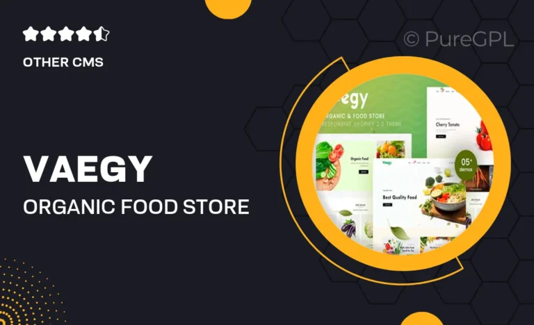 vaegy organic food store shopify 2 0 theme 1