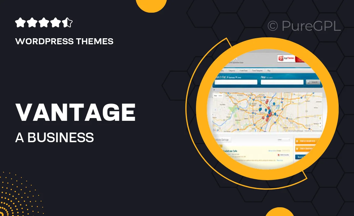 Vantage – A Business Directory WordPress theme