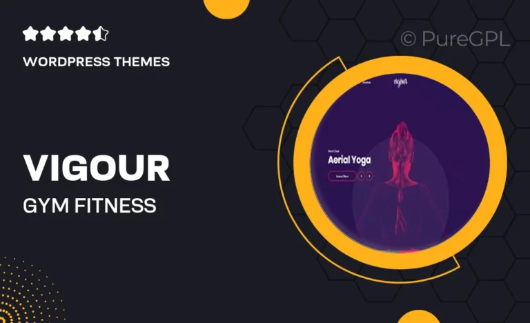 vigour gym fitness wordpress theme