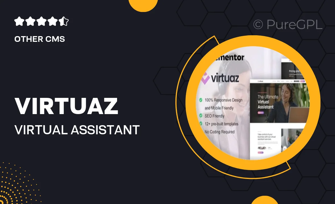 Virtuaz – Virtual Assistant Business Elementor Template Kit